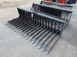 2026 WOLVERINE AND USA STEEL Skid Steer Attachment SKELETON ROCK SIFTING BUCKET
