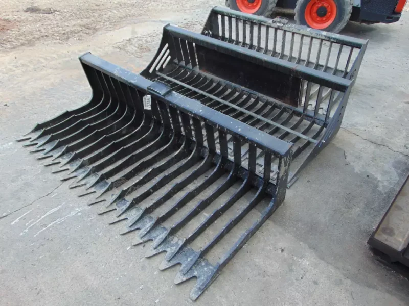 2025 WOLVERINE AND USA STEEL Skid Steer Attachment SKELETON ROCK SIFTING BUCKET - Image 6