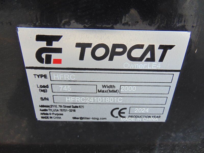 NEW 2025 TOPCAT HFRC "HIGH FLOW" SEVERE DUTY BRUSH CUTTER / BUSH-HOG CUTTER - (4) HEAVY DUTY 3/4" BLADES - KNOCK DOWN BAR - Image 7