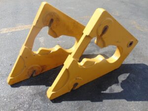 CAT CATERPILLAR SKID STEER AND TRACK LOADERS 75LB SUITCASE COUNTERWEIGHTS (2) IN THE SET - PRICE IS FOR BOTH