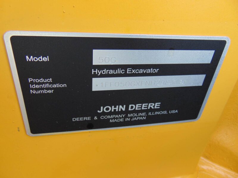 2023 JOHN DEERE MINI MIDI G50 EXCAVATOR - 11K LBS - ONLY 1,275 HOURS - Image 9