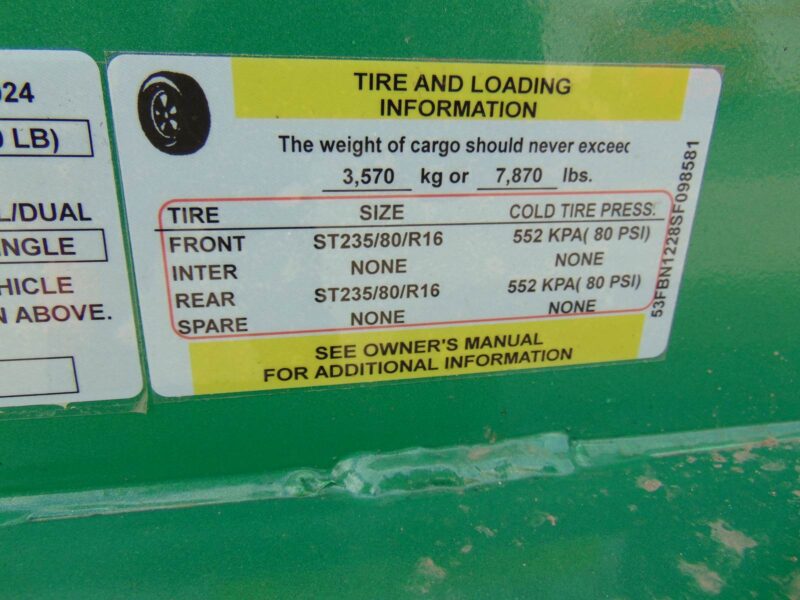 2025 COVERED WAGON 12K LB TANDEM AXLE DUMP TRAILER WITH TARP AND RAMPS - 20K TELESCOPIC DUMP CYLINDER - BRAKES ON BOTH AXLES - Image 15