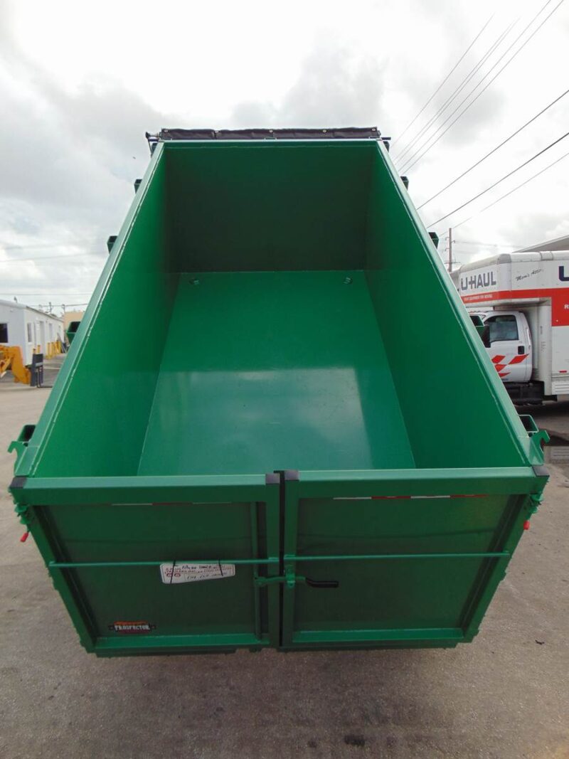 2025 COVERED WAGON 12K LB TANDEM AXLE DUMP TRAILER WITH TARP AND RAMPS - 20K TELESCOPIC DUMP CYLINDER - BRAKES ON BOTH AXLES - Image 9