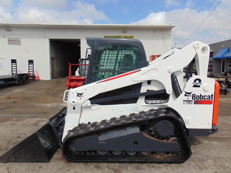 2014 BOBCAT T750 TURBO "KUBOTA" DIESEL - HEATED AND A/C CAB - BRAND NEW TRACKS - SUPER LOW HOURS - BOB TACH POWER COUPLER - Image 41