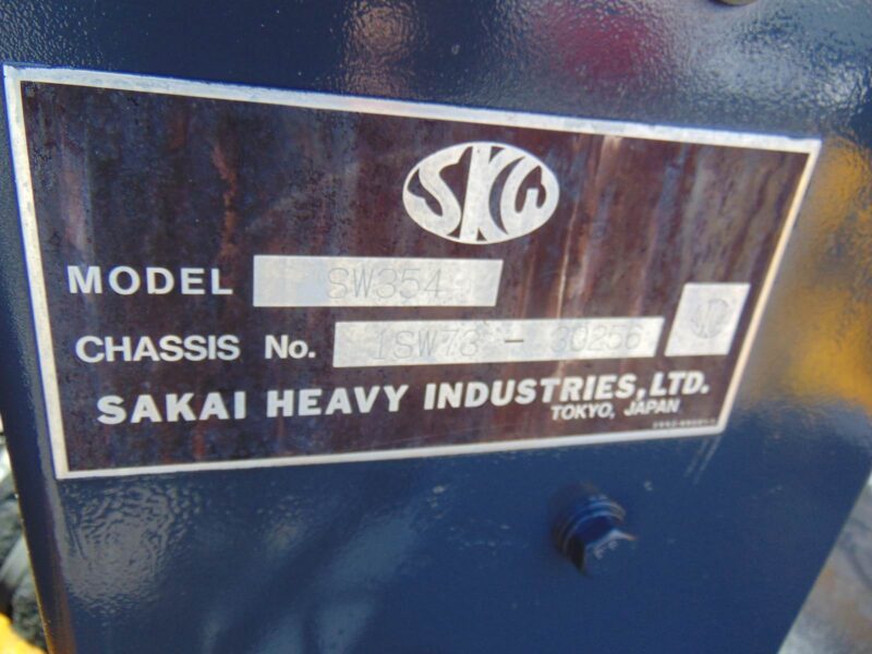 2018 SAKAI SK354 TANDEM SMOOTH 52" DRUM 7K LB Roller Vibratory Compactor - ONLY 1,877 HOURS - KUBOTA DIESEL - Image 19