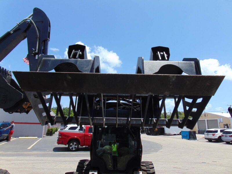 2024 AMERICAN STEEL { HEAVY DUTY } 72" ROCK GRAPPLE UNIVERSAL SKID STEERS DUAL PISTON 700 LBS ALL STEEL - Image 8