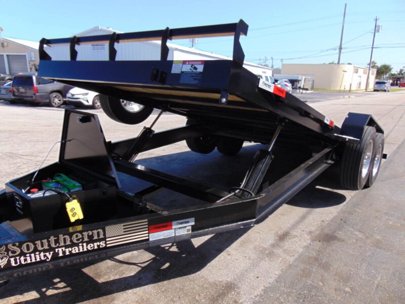 2025 SOUTHERN TRAILERS 16K TANDEM FLATBED "HYDRAULIC" TILT BED EQUIPMENT TRAILER - 17.5" ALUMINU WHEELS - 18 PLY TIRES - Image 8