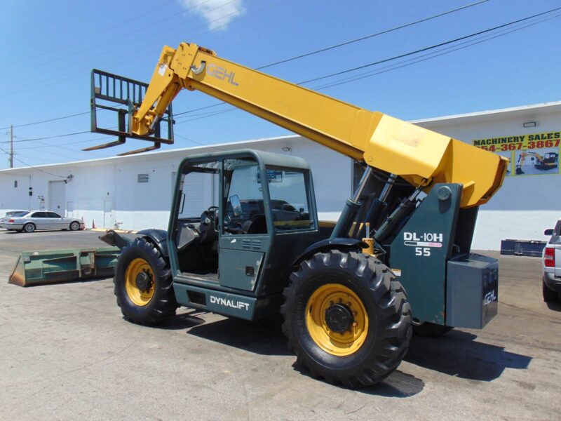 2010 GEHL DL10-55 TELEHANDLER - 10K LBS - 55 FT - JOHN DEERE TURBO DIESEL - PRE EMISSIONS - 4X4X4 - SOLID TIRES - 100% JOB READY - Image 22