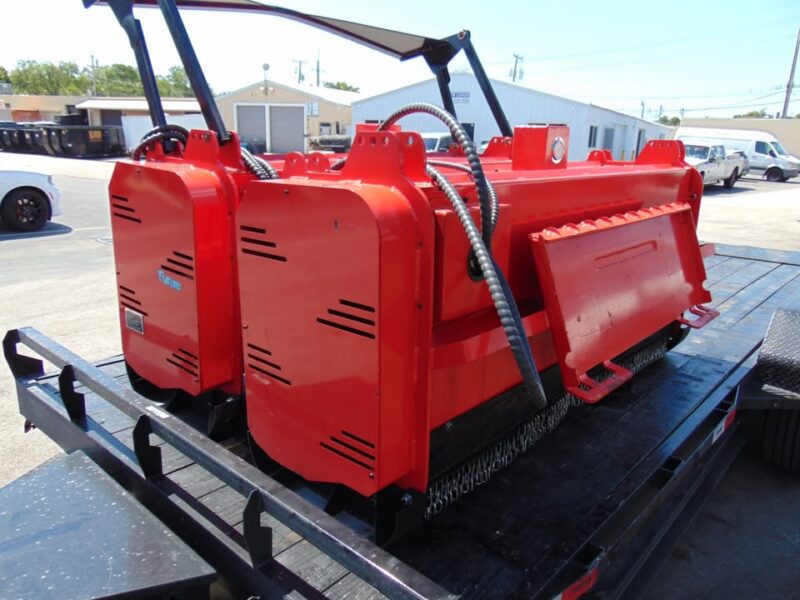 2025 NEW FUTURE FT-72 PRO 72" FORESTRY MULCHER SKID STEER ATTACHMENT - STANDARD FLOW - 50 CARBIDE TEETH - 2250 LBS - SEVERAL SIZES AVAILABLE free local delivery - universal skid steer attachment implement - check our 100's of skids for sale - Image 4