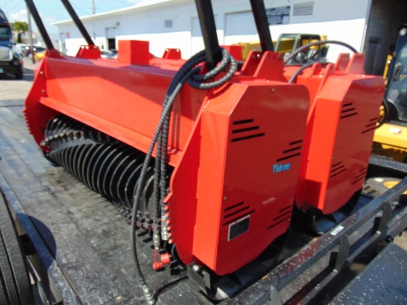 2025 NEW FUTURE FT-72 PRO 72" FORESTRY MULCHER SKID STEER ATTACHMENT - STANDARD FLOW - 50 CARBIDE TEETH - 2250 LBS - SEVERAL SIZES AVAILABLE free local delivery - universal skid steer attachment implement - check our 100's of skids for sale - Image 9