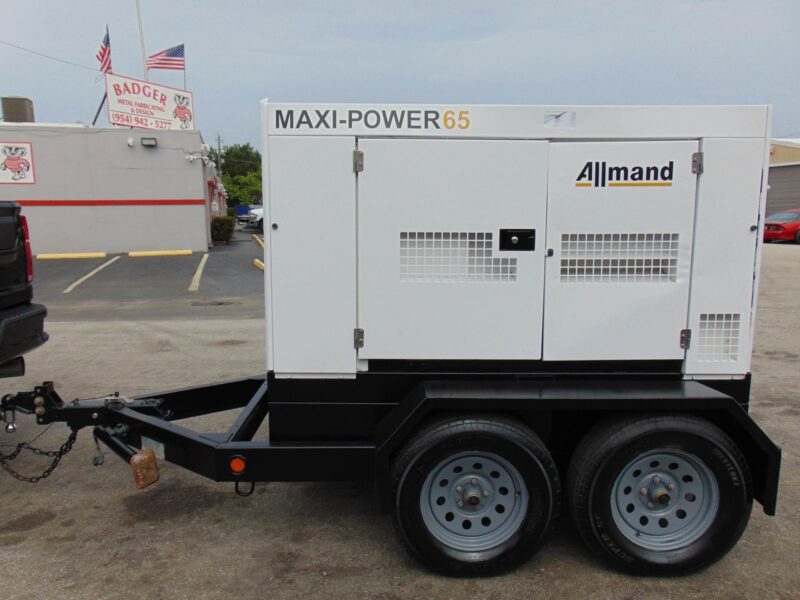 2016 ALLMAND MAX-POWER 65 KW TRAILER MOUNTED GENERATOR - 90 HP KUBOTA DIESEL - 3 PHASE - SERVICED, INSPECTED, LOAD TESTED - Image 32