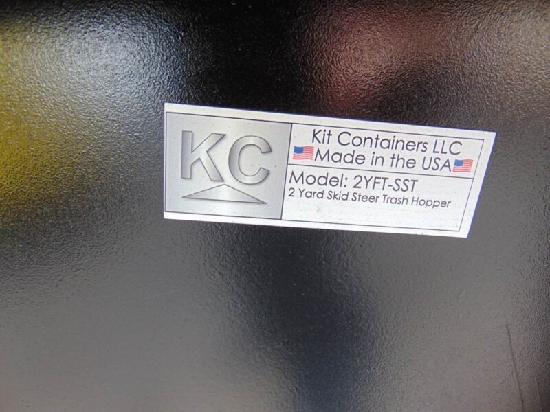 2026 KC 2 YARD FORKLIFT / SKID STEER AND FORKLIFT DUMPSTER HOPPERS ALL YEARS UNIVERSAL - TRASK REMOVAL BINS - QUICK ATTACH - Image 28