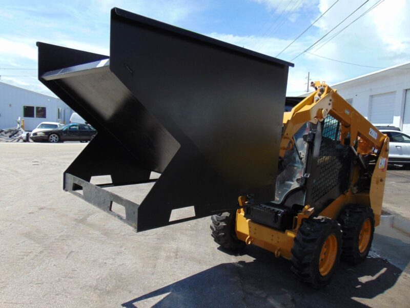 2026 KC 2 YARD FORKLIFT / SKID STEER AND FORKLIFT DUMPSTER HOPPERS ALL YEARS UNIVERSAL - TRASK REMOVAL BINS - QUICK ATTACH - Image 24