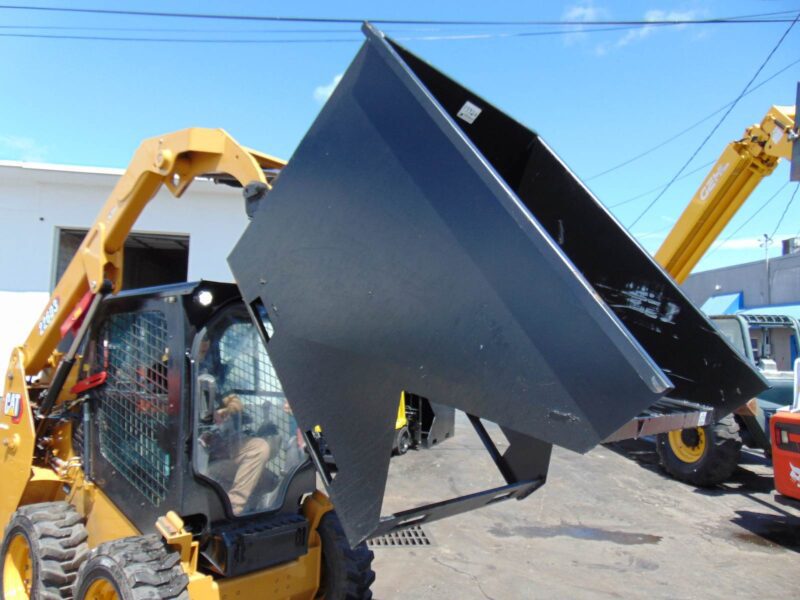 2026 KC 2 YARD FORKLIFT / SKID STEER AND FORKLIFT DUMPSTER HOPPERS ALL YEARS UNIVERSAL - TRASK REMOVAL BINS - QUICK ATTACH - Image 19