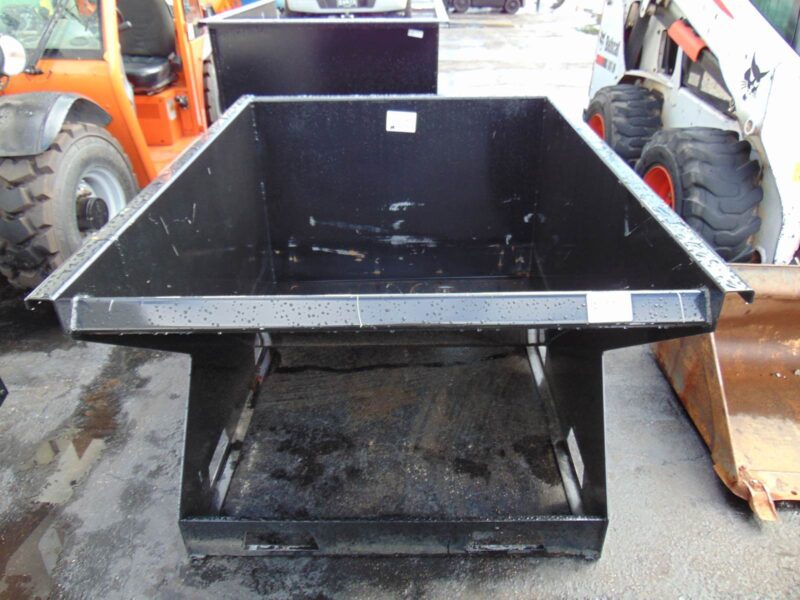 2026 KC 2 YARD FORKLIFT / SKID STEER AND FORKLIFT DUMPSTER HOPPERS ALL YEARS UNIVERSAL - TRASK REMOVAL BINS - QUICK ATTACH - Image 15