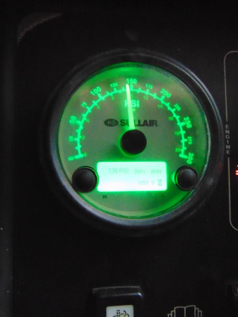 2018 SULLAIR 185D PORTABLE TRAILER MOUNTED AIR COMPRESSOR - 185 CFM - KUBOTA DIESEL - ONLY 1,950 HOURS - Image 15