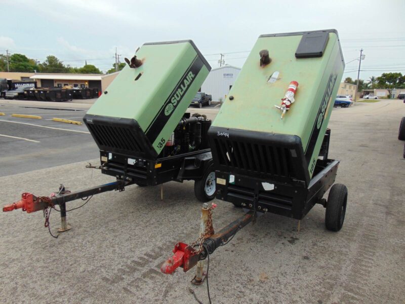 2018 SULLAIR 185D PORTABLE TRAILER MOUNTED AIR COMPRESSOR - 185 CFM - KUBOTA DIESEL - ONLY 1,950 HOURS - Image 12