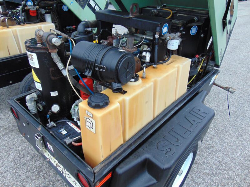 2018 SULLAIR 185D PORTABLE TRAILER MOUNTED AIR COMPRESSOR - 185 CFM - KUBOTA DIESEL - ONLY 1,950 HOURS - Image 19