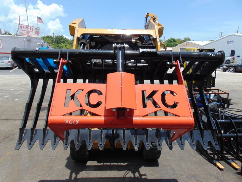 2026 KIT CONTAINER 76" SKELETON ROCK TOOTH GRAPPLE - ALL YEARS UNIVERSAL SKID STEERS SKID STEERS - MADE IN AMERICA - Image 4