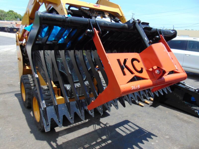 2026 KIT CONTAINER 76" SKELETON ROCK TOOTH GRAPPLE - ALL YEARS UNIVERSAL SKID STEERS SKID STEERS - MADE IN AMERICA - Image 5