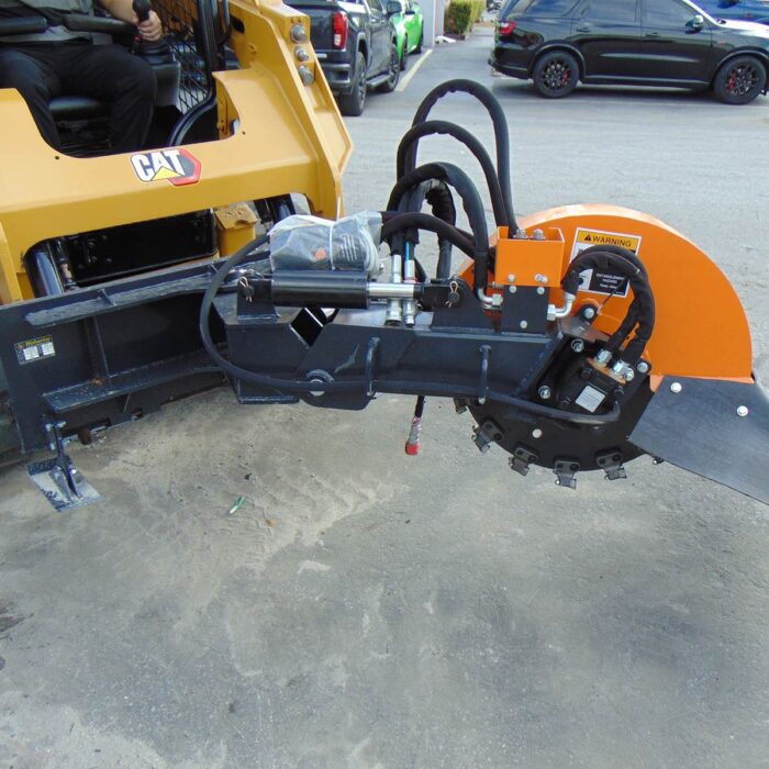2026 Wolverine SG13-08D H.D. STUMP GRINDER SKID STEER ATTACHMENT - STANDARD OR HIGH FLOW - CARBIDE TEETH - HYD SWAY - REMOTE CONTROL OPTION