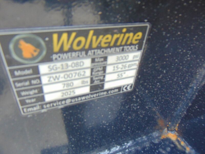 2026 Wolverine SG13-08D H.D. STUMP GRINDER SKID STEER ATTACHMENT