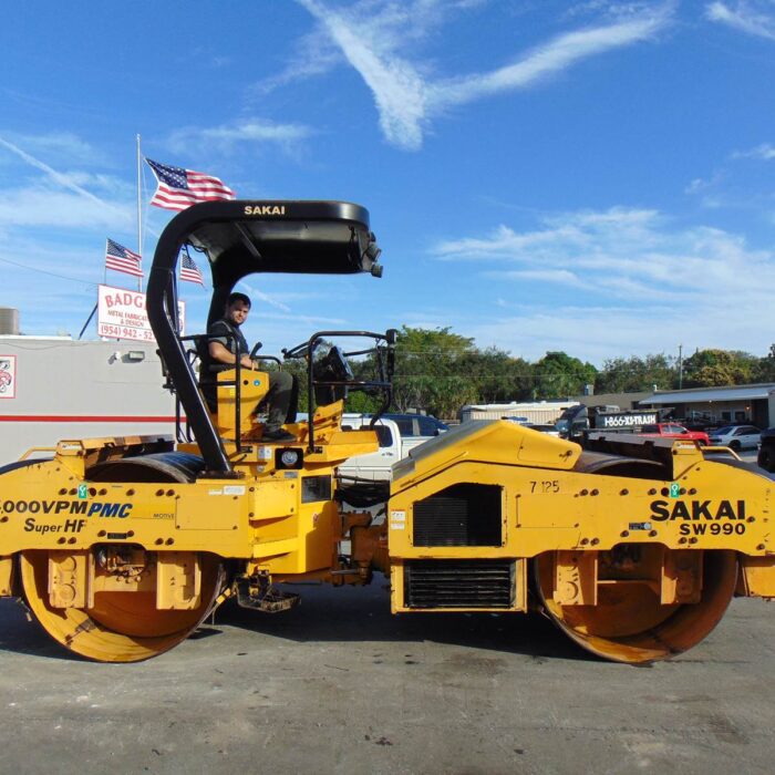 2012 SAKAI SW990-1 AMOOTH TANDEM DRUM VIBRATORY ROLLER COMPACTOR - DEUTZ DIESEL