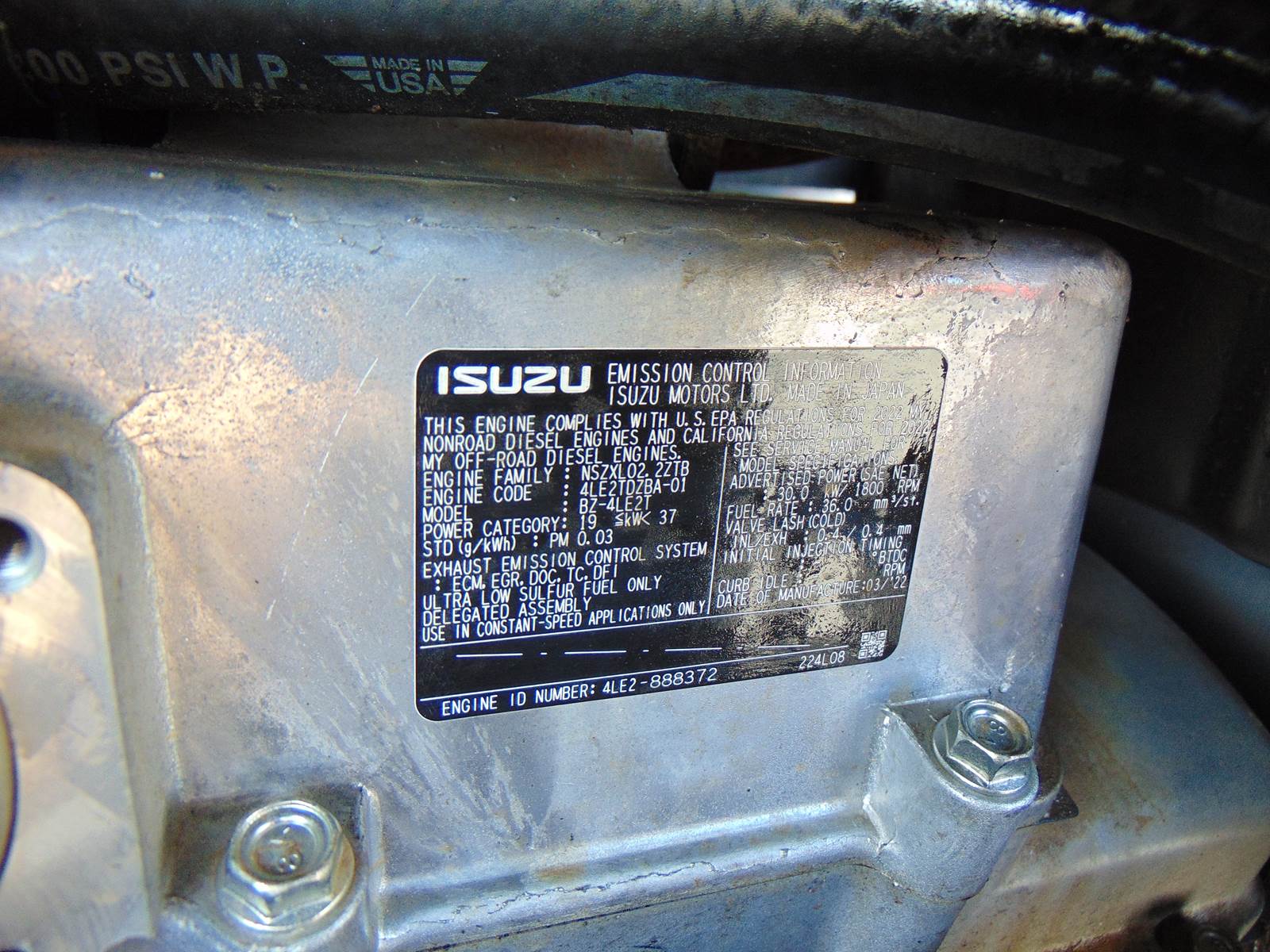 2023 GENRAC G25 PORTABLE TRAILER MOUNT GEN SET - ISUZU DIESEL - SUPER LOW HOURS - LIKE NEW - Image 16