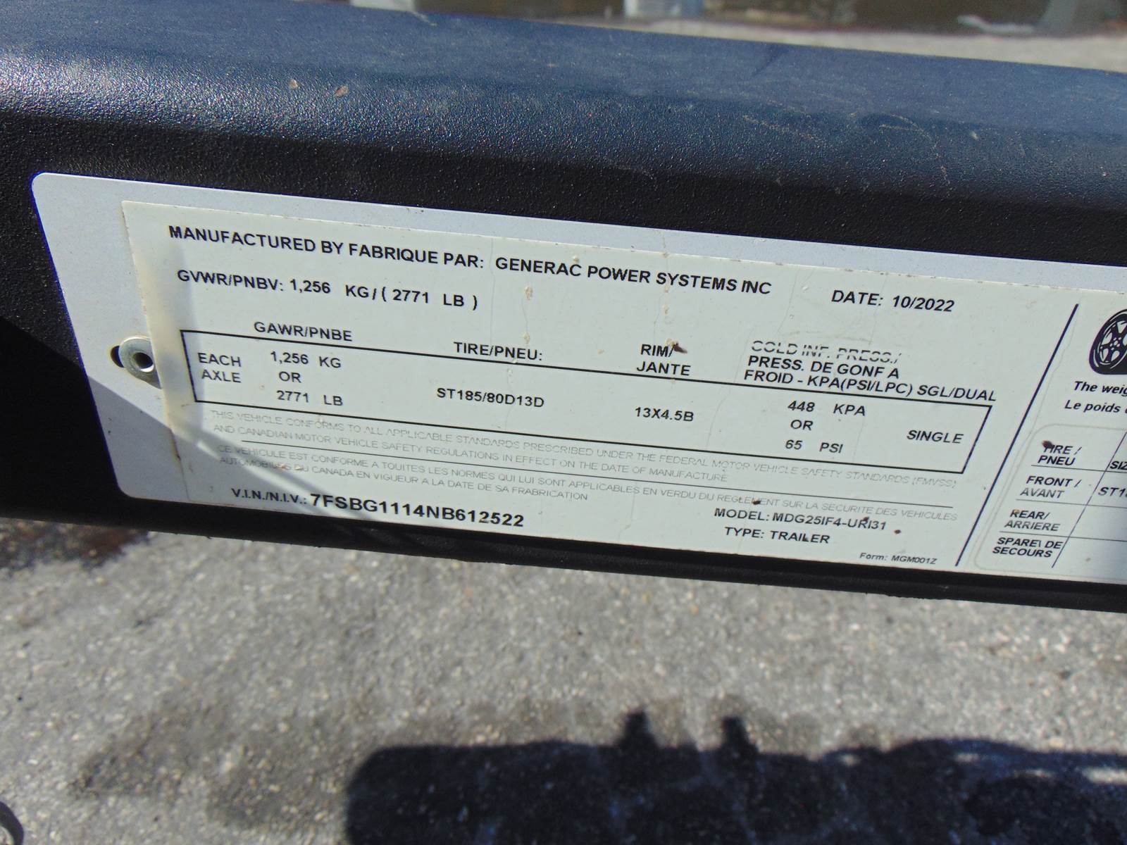 2023 GENRAC G25 PORTABLE TRAILER MOUNT GEN SET - ISUZU DIESEL - SUPER LOW HOURS - LIKE NEW - Image 12