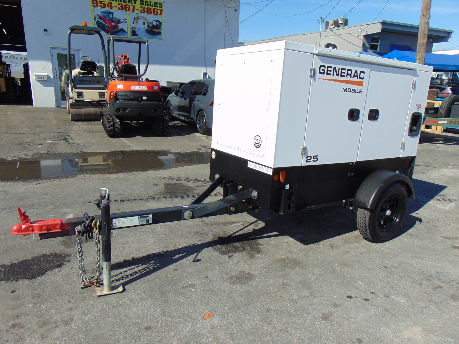 2023 GENRAC G25 PORTABLE TRAILER MOUNT GEN SET - ISUZU DIESEL - SUPER LOW HOURS - LIKE NEW - Image 10