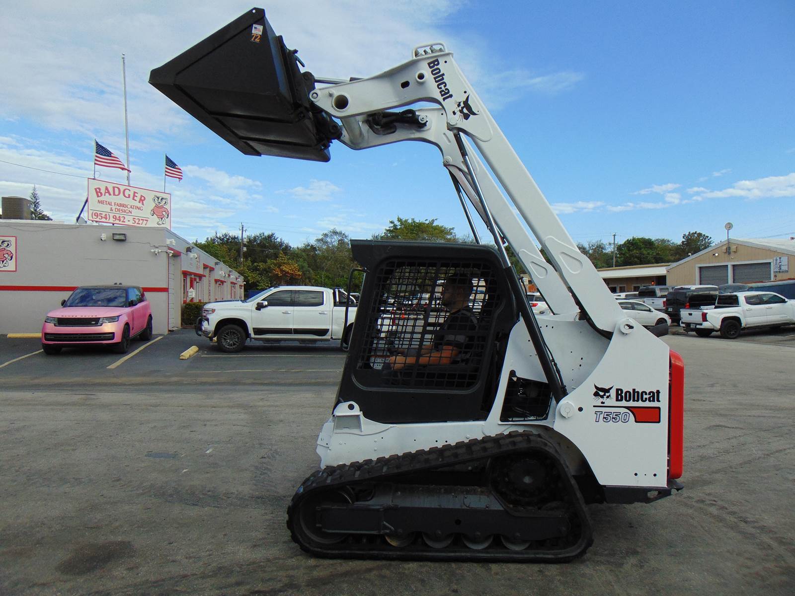 2018 BOBCAT T550 TURBO SKID STEER TRACK LOADER - ONLY 1,693 HOURS - HAND AND FOOT CONTROLS - 100% SERVICED - Image 23