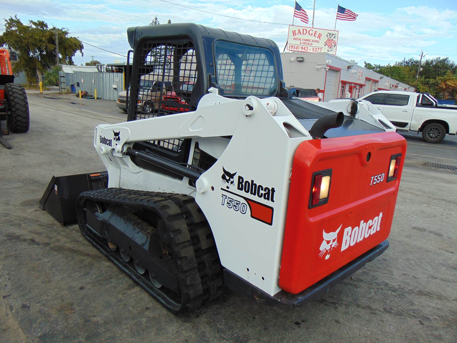 2018 BOBCAT T550 TURBO SKID STEER TRACK LOADER - ONLY 1,693 HOURS - HAND AND FOOT CONTROLS - 100% SERVICED - Image 6