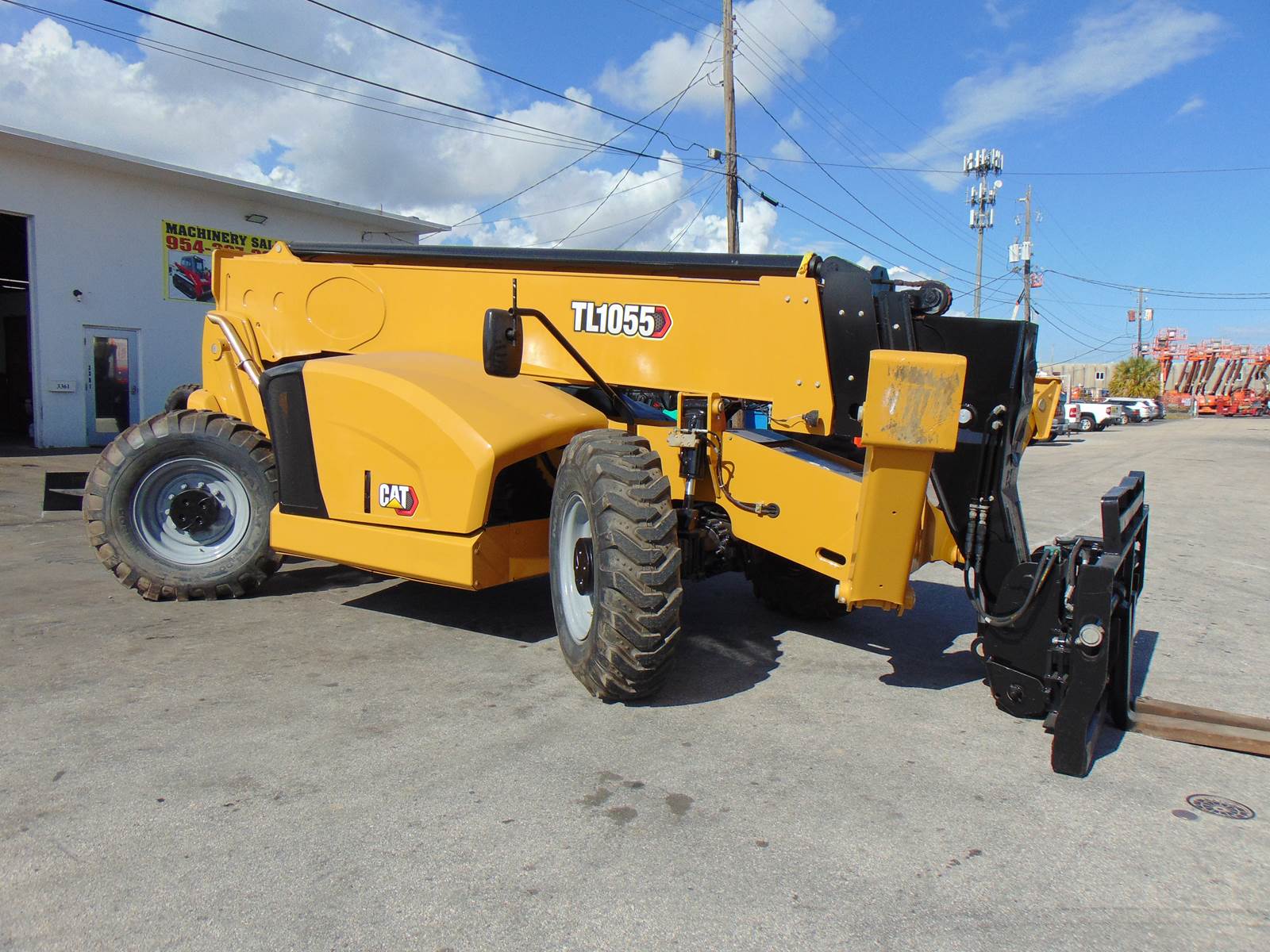 2018 CAT TL1055 TELEHANDLER "DELETED" NO DEF - 10K LBS - 55 FT - ROTATING FORK CARRIAGE - OUTRIGGERS - ONLY 2,631 HOURS - NEW TIRES - Image 8