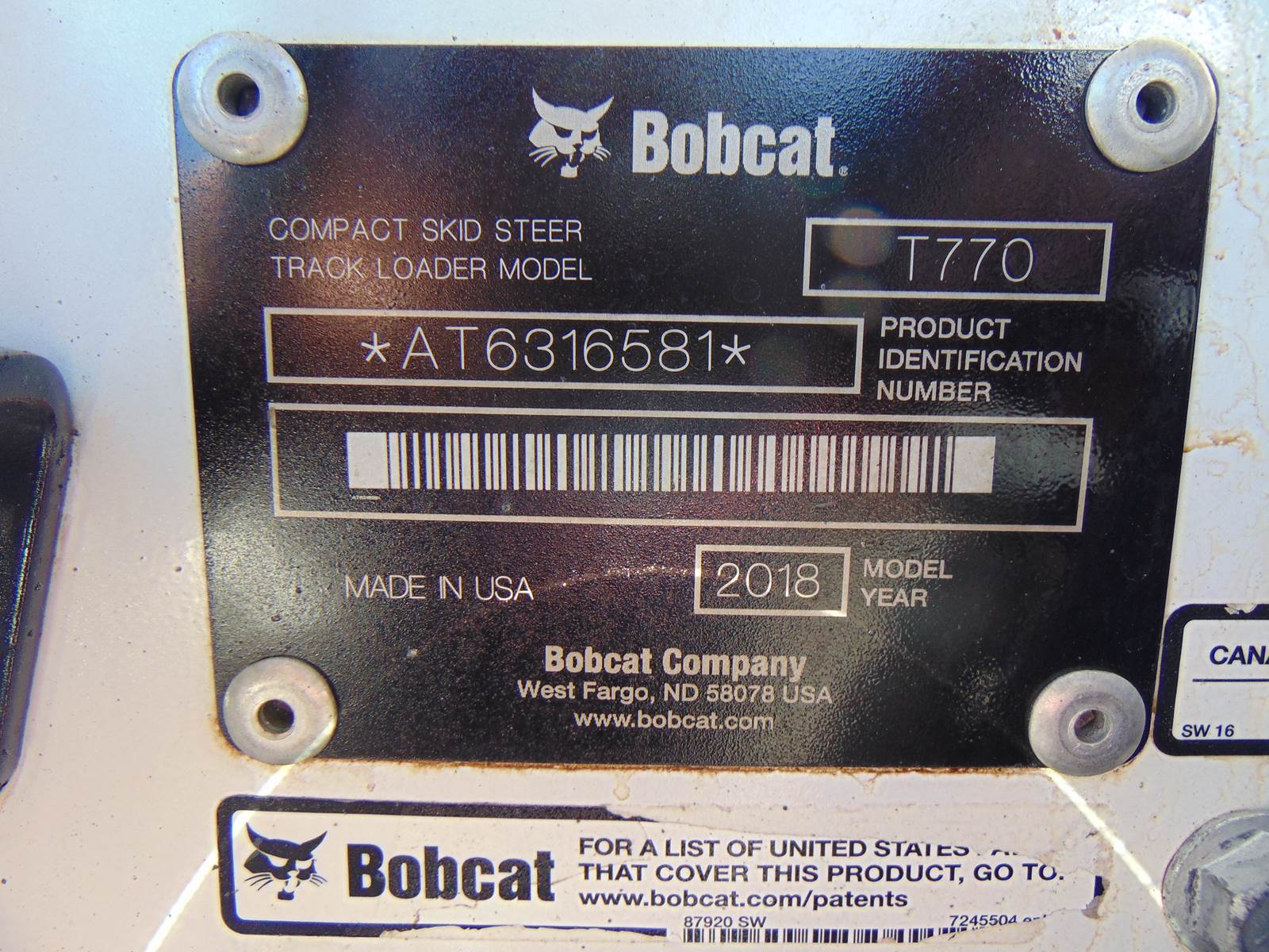 2018 BOBCAT T770 HIGH FLOW FORESTRY PKG - EVERY OPTION - BIG 92 HP - RIDE CONTROL - JOYSTICKS - ONLY 1,162 HOURS - Image 3