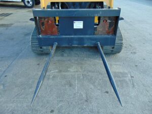 2027 SKID STEER DUAL HAY BALE SPEAR ATTACHMENT FOR SALE - STAB EVERYTHING universal skid steer implement - free local delivery