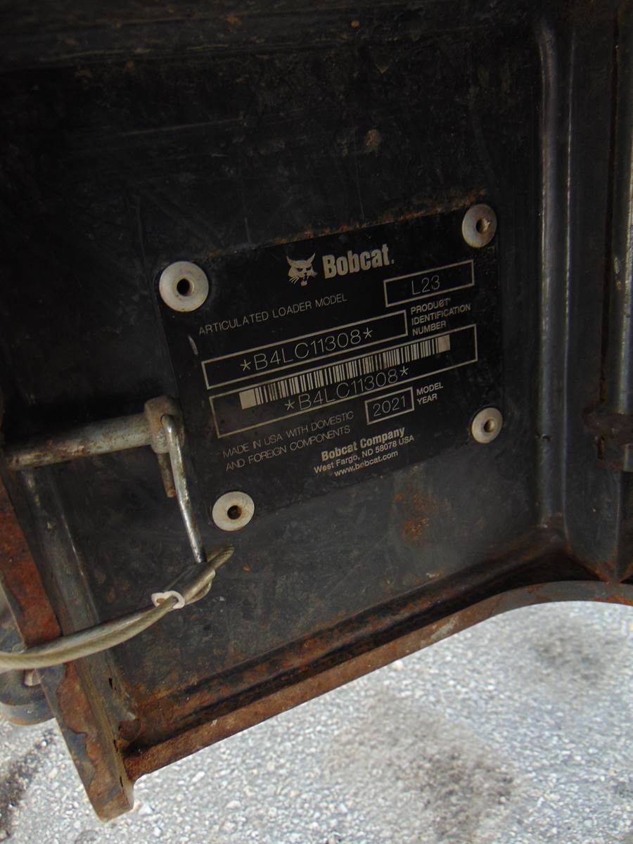 2021 BOBCAT L23 ARTICULATED FRONT END MINI LOADER - KUBOTA DIESEL - POWER QUICK ATTACH - ONLY 1,129 HOURS - Image 9