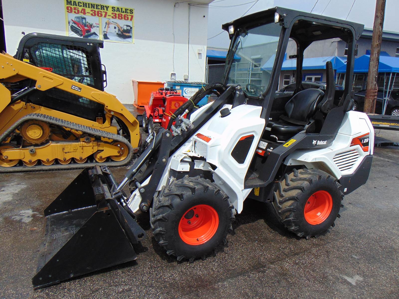 2021 BOBCAT L23 ARTICULATED FRONT END MINI LOADER - KUBOTA DIESEL - POWER QUICK ATTACH - ONLY 1,129 HOURS - Image 29