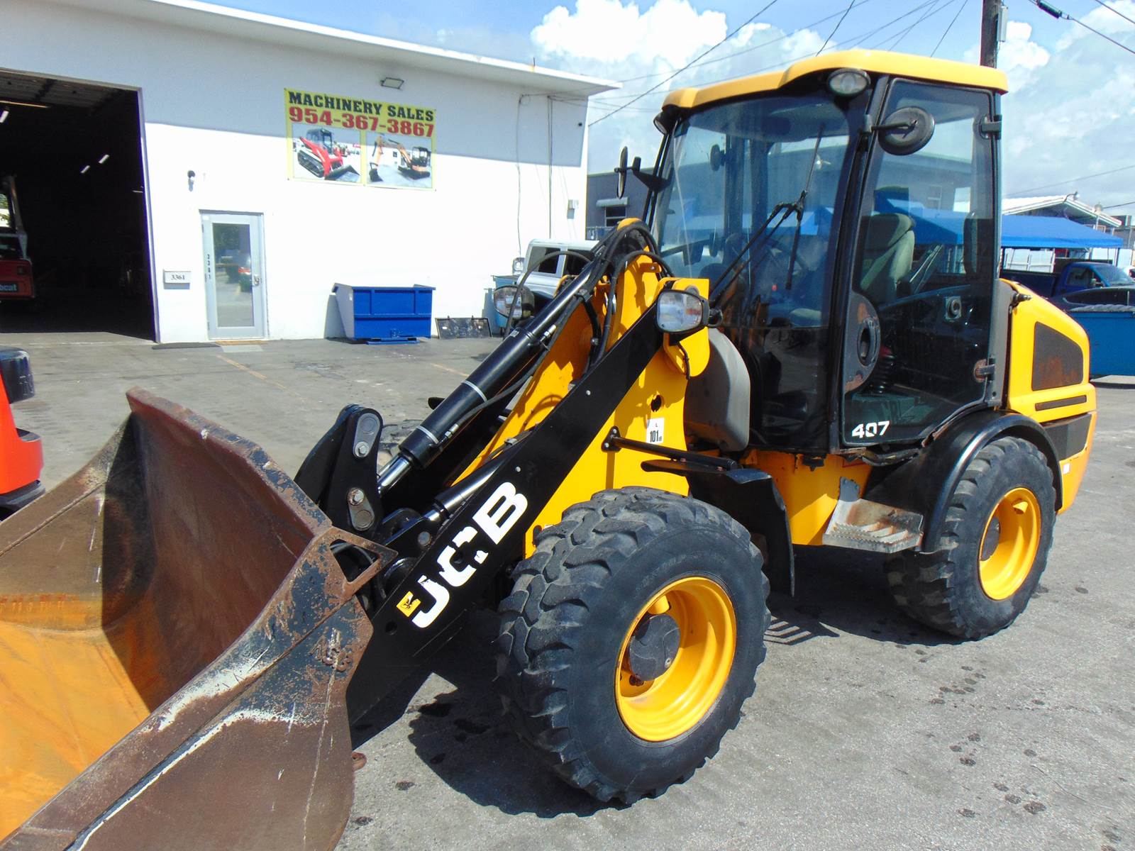 2015 JCB 407 ARTICULATED FRONT END "11K POUND" WHEEL LOADER 4X4 - ORIGINAL 1 OWNER - 65 HP KOHLER DIESEL - SERVICED TODAY - Image 2