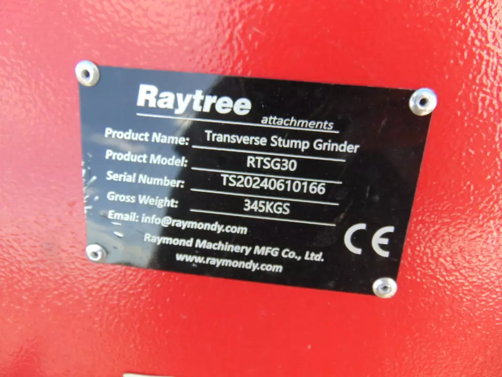 2026 RAYTREE RTS-G30 "EXTREME DUTY" SKID STEER TRANSVERSE MOUNT STUMP GRINDER ATTACHMENT - HIGH FLOW free local delivery - located in pompano beach - universal skid steer implement - Image 6