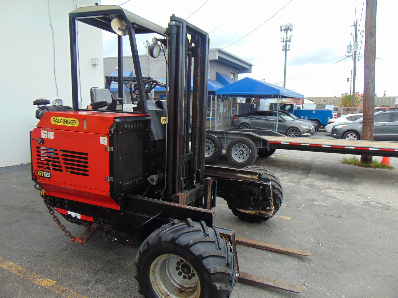 2014 PALFINGER GT-55 PIGGYBACK TYPE TRUCK MOUNTED FORKLIFT - KUBOTA DIESEL - ONLY 2,125 ORIGINAL HOURS - RUST FREE - 100% JOB READY - Image 2