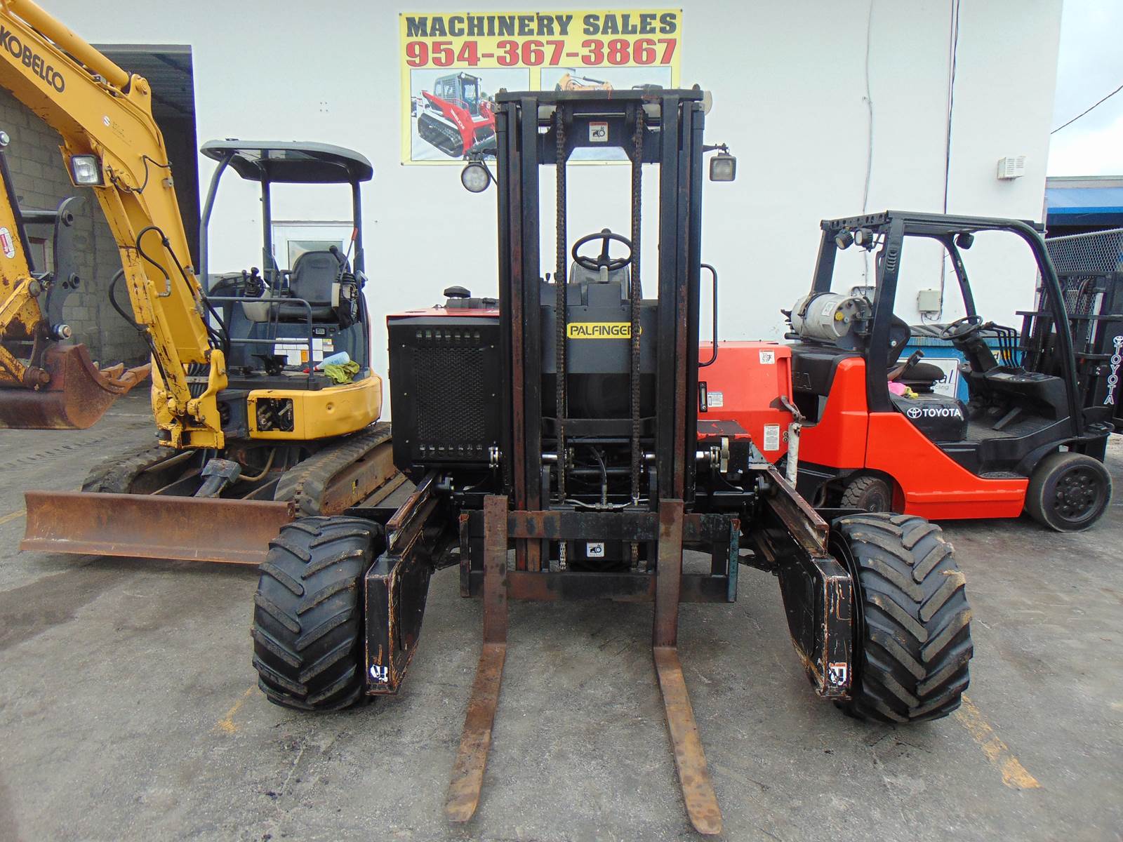 2014 PALFINGER GT-55 PIGGYBACK TYPE TRUCK MOUNTED FORKLIFT - KUBOTA DIESEL - ONLY 2,125 ORIGINAL HOURS - RUST FREE - 100% JOB READY - Image 3