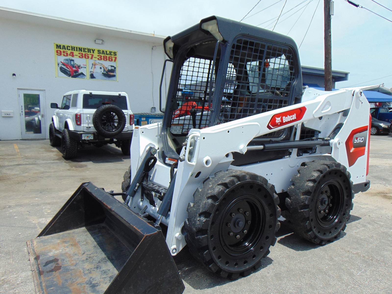 2015 BOBCAT S510 TURBO WITH SOLID TIRES - ONLY 800 ORIGINAL 1 OWNER HOURS - SOUTHERN RUST FREE