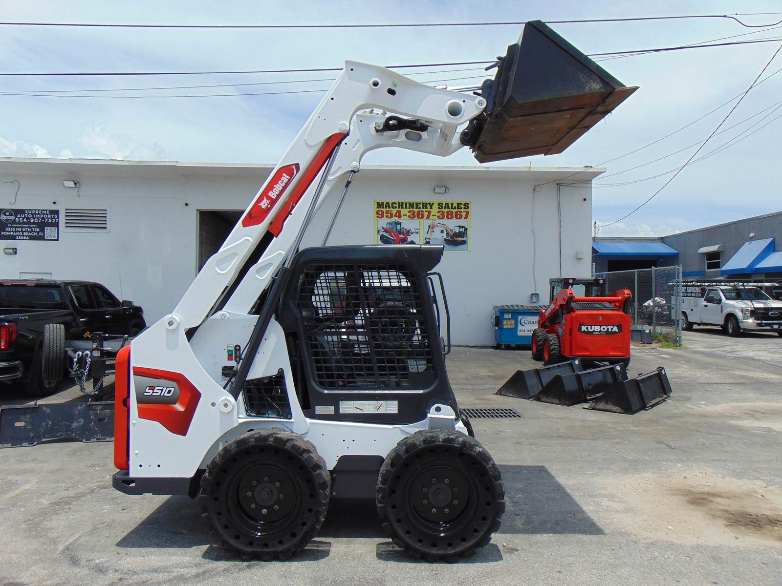 2015 BOBCAT S510 TURBO WITH SOLID TIRES - ONLY 800 ORIGINAL 1 OWNER HOURS - SOUTHERN RUST FREE - Image 11