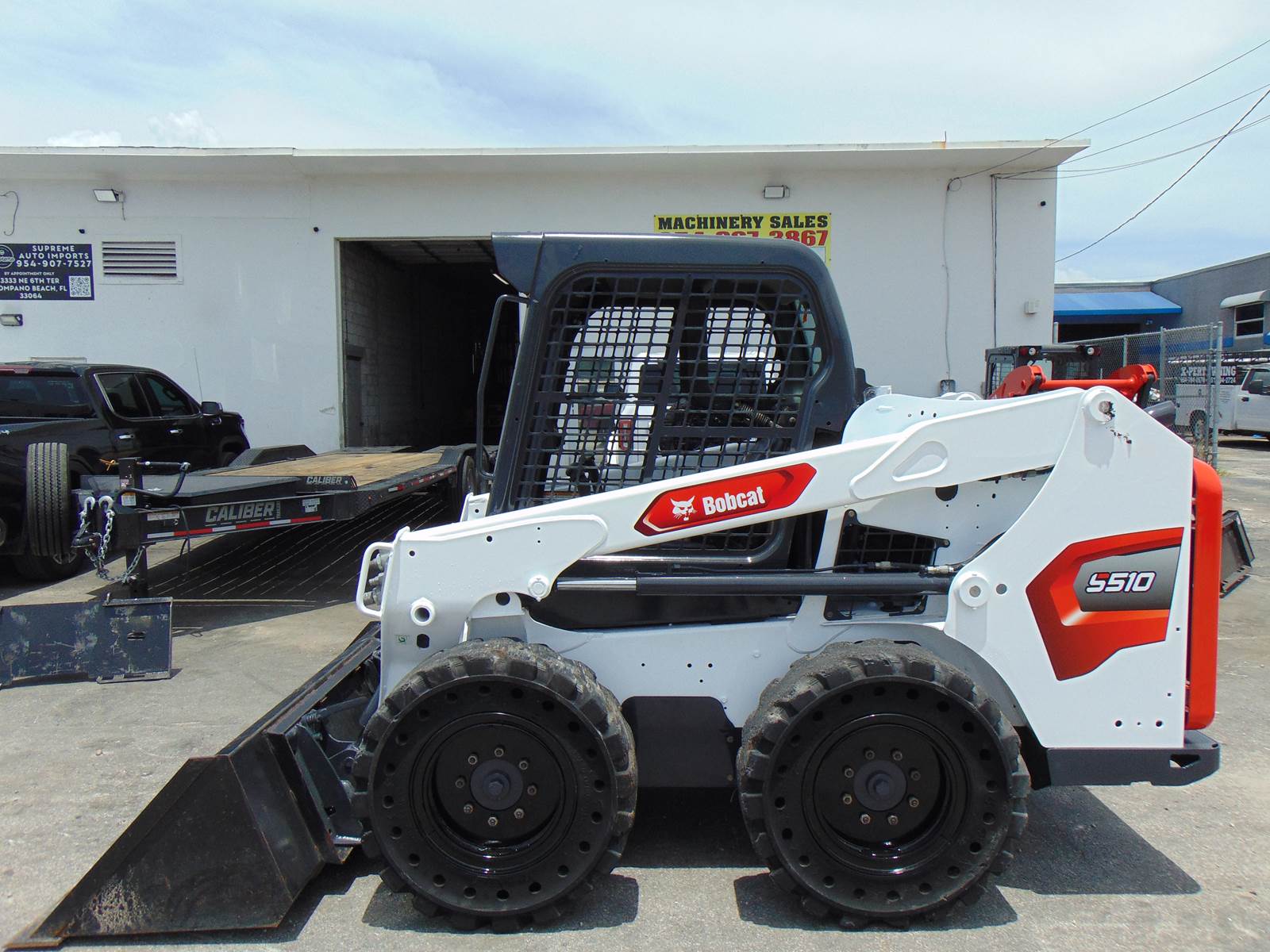 2015 BOBCAT S510 TURBO WITH SOLID TIRES - ONLY 800 ORIGINAL 1 OWNER HOURS - SOUTHERN RUST FREE - Image 30