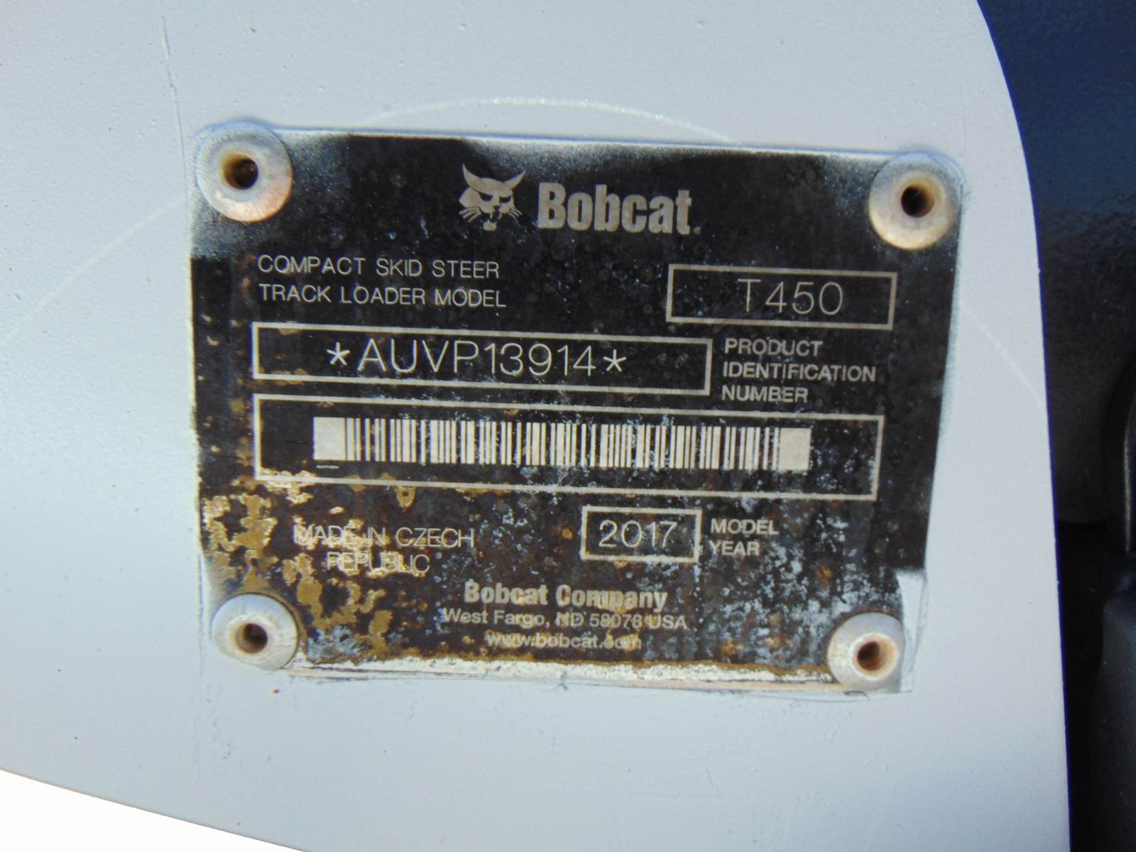 2017 BOBCAT T450 TURBO 2 SPEED "A/C CAB" - BRAND NEW TRACKS - PWR COUPLER - JOYSTICK CONTROLS - KEYLESS SECURITY - NEW COMBO BUCKET - ONLY 1,534 HOURS - Image 20