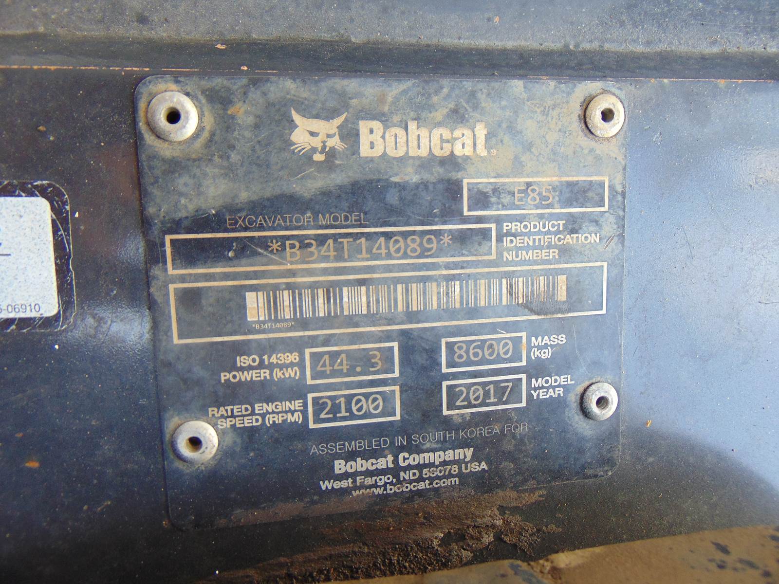 2017 BOBCAT E85 "SUPER LOADED" LONG REACH - PWR COUPLER - ICE COLD A/C - STEREO - DOUBLE PLUMBED - 3 BUCKETS INCLUDED - ONLY 2,341 ORIGINAL HOURS - Image 31
