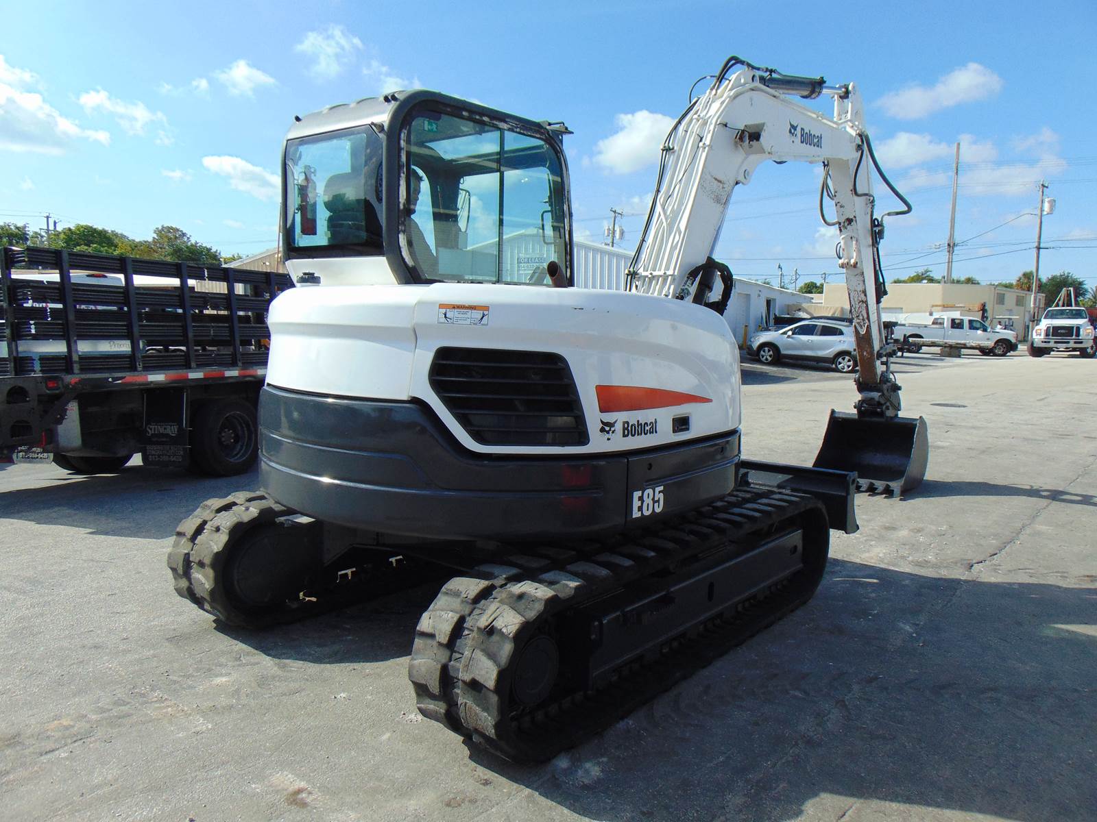 2017 BOBCAT E85 "SUPER LOADED" LONG REACH - PWR COUPLER - ICE COLD A/C - STEREO - DOUBLE PLUMBED - 3 BUCKETS INCLUDED - ONLY 2,341 ORIGINAL HOURS - Image 18