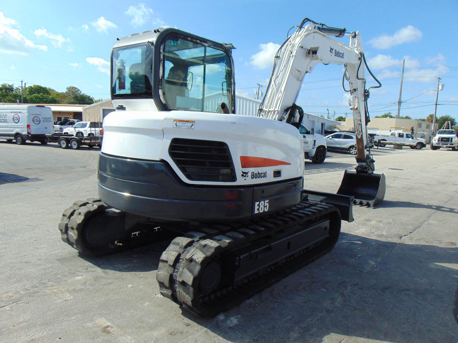 2017 BOBCAT E85 "SUPER LOADED" LONG REACH - PWR COUPLER - ICE COLD A/C - STEREO - DOUBLE PLUMBED - 3 BUCKETS INCLUDED - ONLY 2,341 ORIGINAL HOURS - Image 63