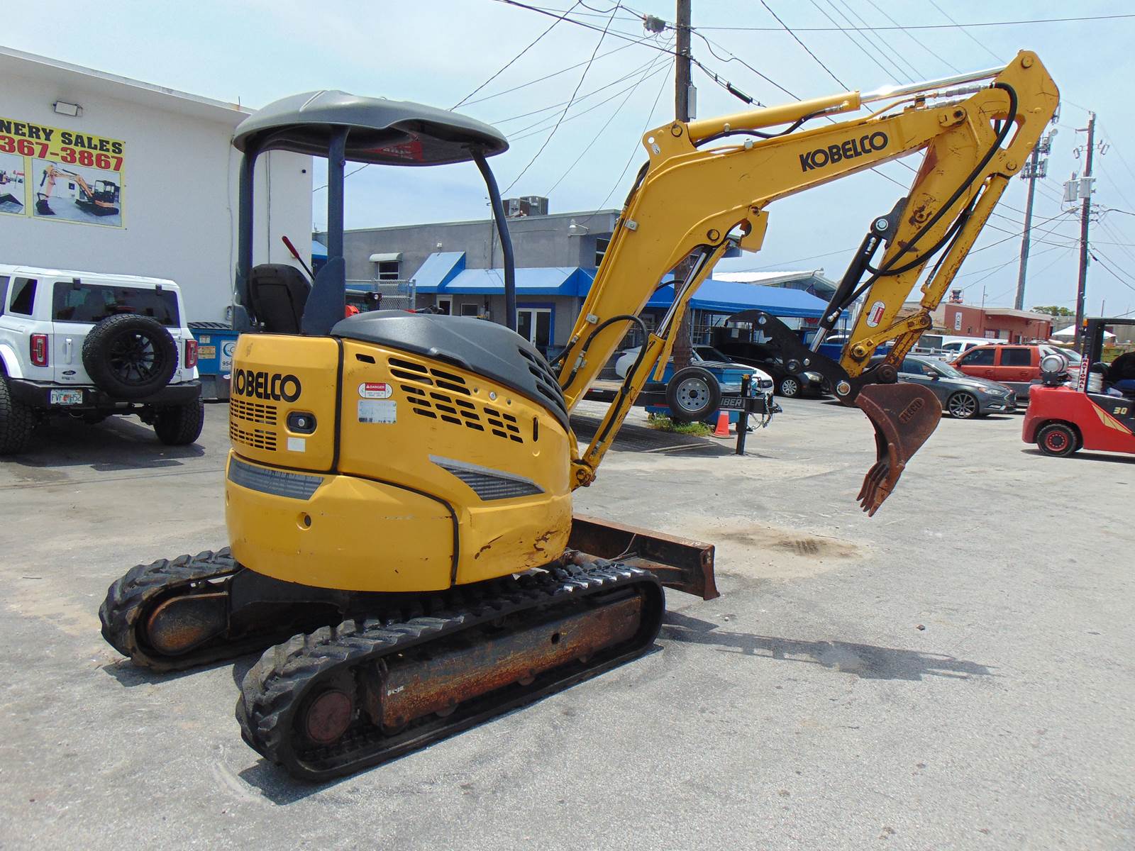 2020 KOBELCO SK-30SR MINI EXCAVATOR - 7,300 LB OPERATING WEIGHT - YANMAR DIESEL - BRAND NEW HYDRAULIC THUMB - ONLY 1,539 HOURS - Image 4