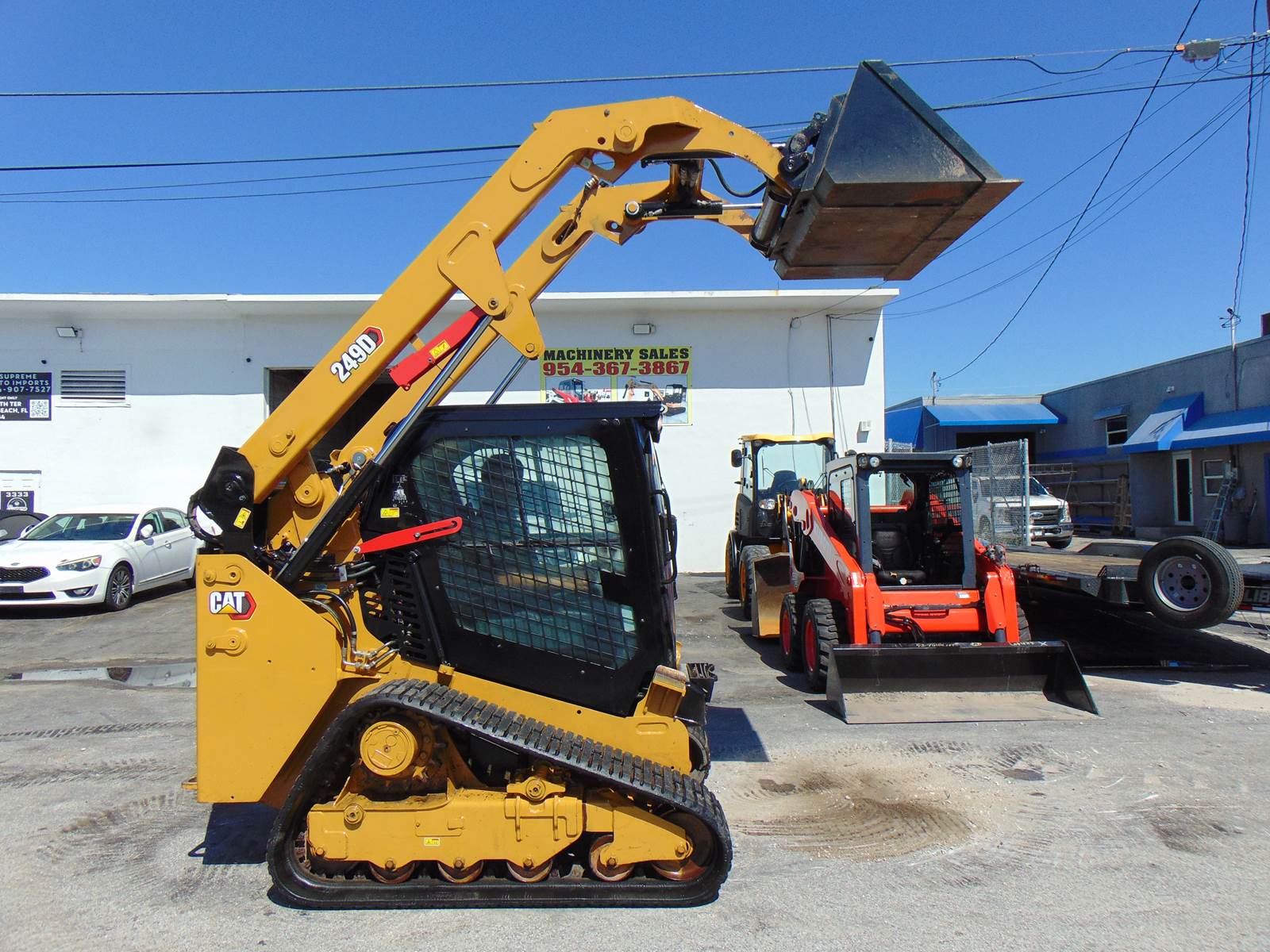2019 CAT 249D SKID STEER TRACK LOADER "BIG 68 HP TURBO" - A/C - HEAT - JOYSTICKS - STEREO - BACK UP CAMERA - ONLY 1,842 HOURS - Image 13